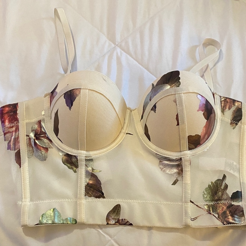 Floral Print Women's Bustier